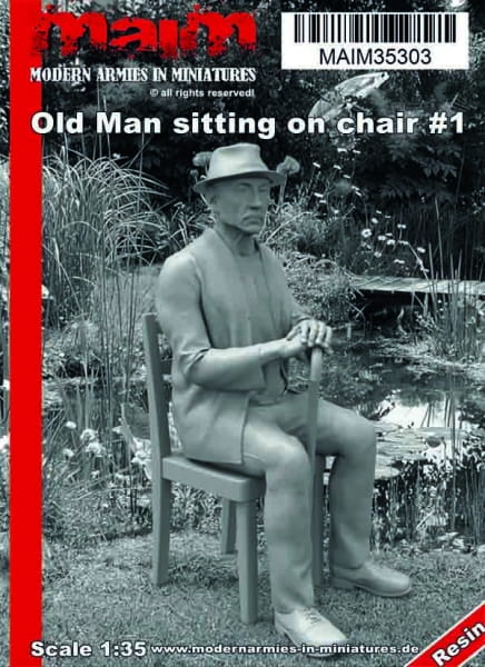 Old Man sitting on chair #1 / 1:35