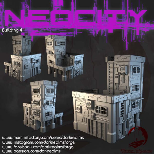 Neo City, Cyberpunk Building #4
