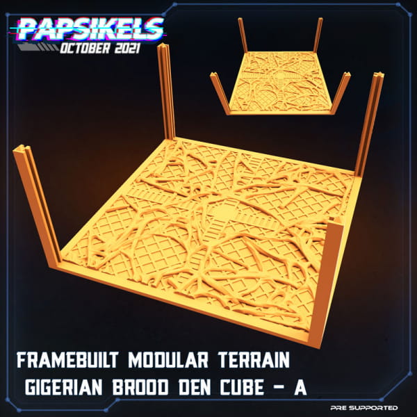 Framebuilt modular Terrain; Brood den Cube A