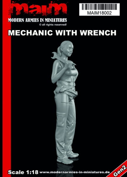Mechanic with wrench / 1:18