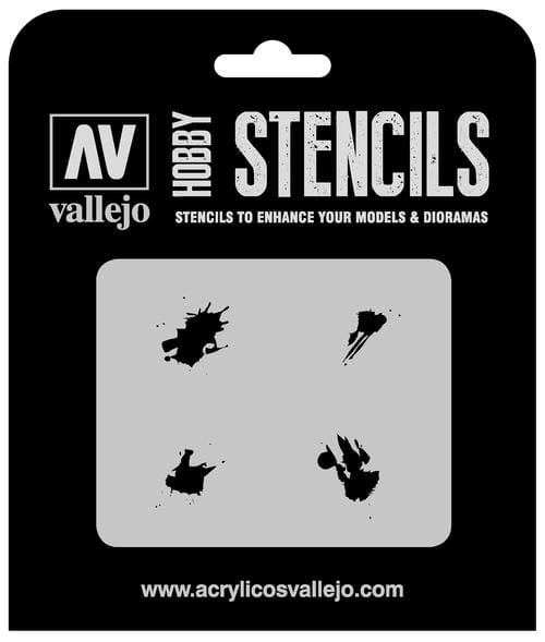 Vallejo Hobby Stencils: Petrol Spills - 1:35