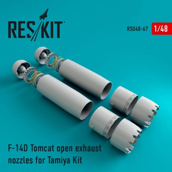 F-14D Tomcat open exhaust nozzles for Tamiya Kit / 1:48