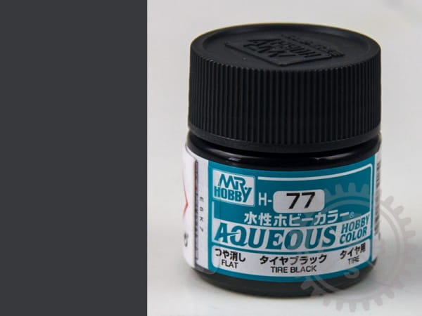 H77 Reifenschwarz, matt, Mr.Hobby Color / 10ml