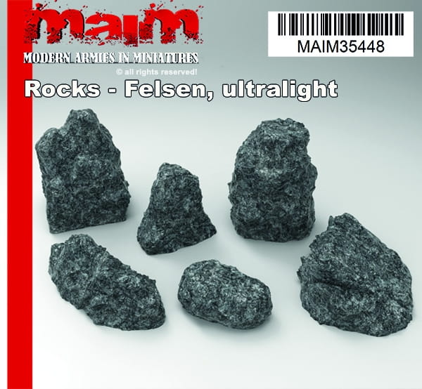 Rocks - Felsen, ultralight (6pcs) / Unicscale