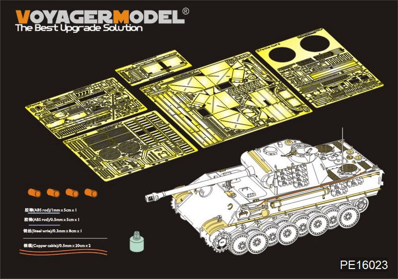 Full Interior Rye Field Model 5016-1//35 WWII Dt Sdkfz 171 Panther G Neu