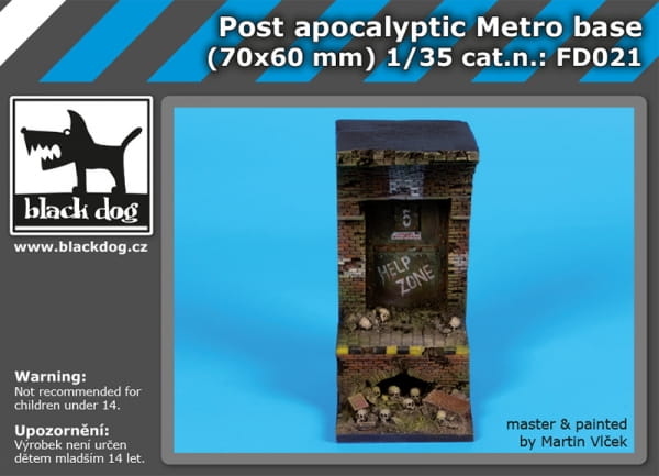 Post apocalyptic metro base - 1:35 / 70mmx60 mm