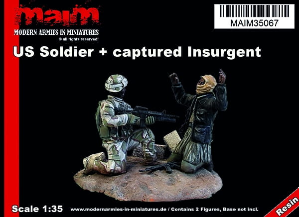 US Army Soldier with capt. Insurg. (2 Fig.) / 1:35