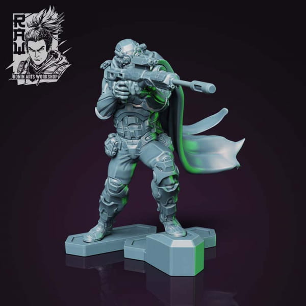 Cyberpunk Sniper Trooper
